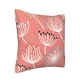 thumbnail image 2 of Square Decorative Throw Pillow Covers with Core, Pink Dandelion Print Throw Pillows for Couch Sofa Bed Home Decor, 20"x20", 2 of 9