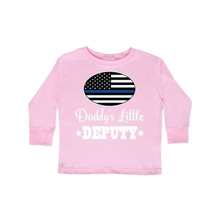 

Inktastic Sheriff Daddys Little Deputy Baby Gift Gift Toddler Boy or Toddler Girl Long Sleeve T-Shirt