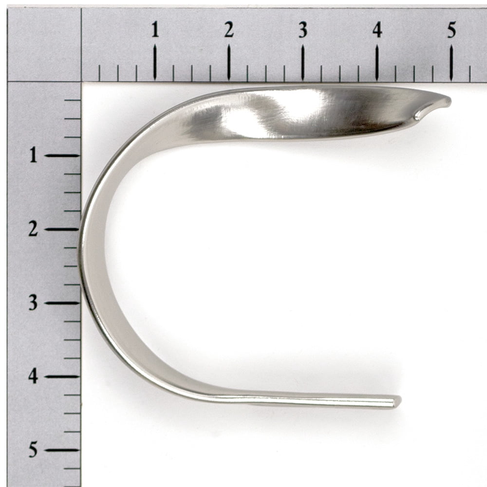 Lumino Plated Brushed Nickel Sashay Curtain Holdbacks (2 Count)