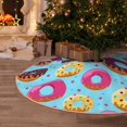 thumbnail image 5 of Sikiie Donuts Nativity Christmas Tree Skirt, Jesus Christian Winter Holiday Tree Mat Decoration(30-48IN)48", 5 of 6