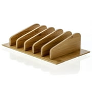 Prosumer's Choice Natural Bamboo Rack with Power Storage for Smartphones and Tablets Device <mark>Organizer</mark>