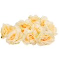 thumbnail image 2 of 10 PCS Flores artificiales 10 cm para decoración de bodas DIY Caja de corona Flores de fiesta de seda floral (Champán), 2 of 5