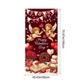 thumbnail image 3 of Steadline Festive Valentine's Day Door Cover Decoration with Heart Patterns - Durable Polyester Fabric Wall Hanging for Home Party and Holiday Interior Design, 3 of 7