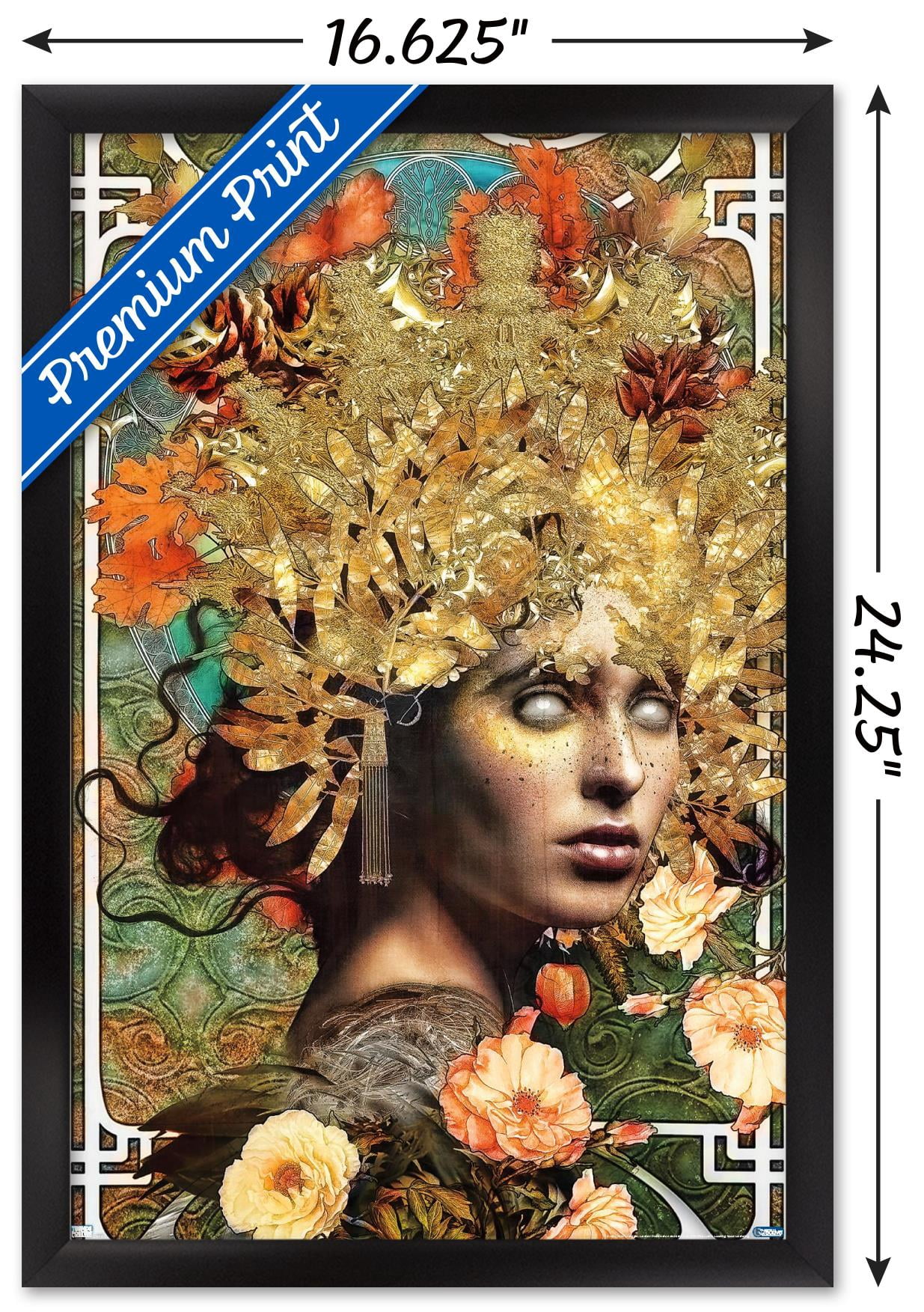 Jena DellaGrottaglia: Cosmic Zodiac - Virgo Wall Poster, 14.725" x 22.375" Framed
