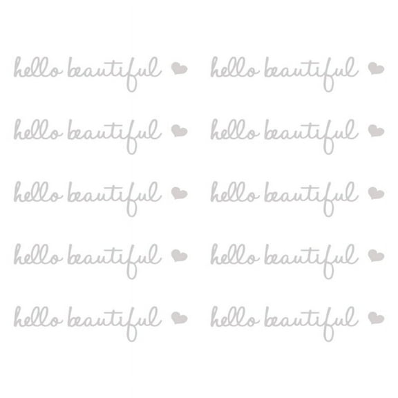 10Pcs Rearview Mirror Decal,Car Decal Gifts for Women, Waterproof Vinyl Stickers for Car , Mirrors, Laptops White