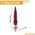 thumbnail image 4 of Tornillos de matrícula universales para motocicleta M6 de Unique Bargains, 82 mm, kit de tornos de matrícula antirrobo de aleación de aluminio rojo, 4 piezas, 4 of 6