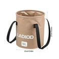 thumbnail image 4 of Xihbxyly Cubo Plegable, Cubo Portátil para Acampar Al Aire Libre, Gran Capacidad de 10 L, Material de Pvc Impermeable, Diseño Compacto y Ligero, Ideal para Senderismo, Pesca y Viajes, Almacenamiento, 4 of 7