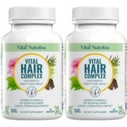 Hair Complex Biotin & Vitamin B Supplement for Healthy Hair, Skin & Nails – Hormone-Free, Gluten-Free Formula for Men & Women
