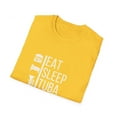 thumbnail image 2 of Funny Tuba Player T-Shirt Eat, Sleep, Tuba, Repeat, 2 of 7