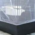thumbnail image 3 of Universal Birdcage Cover Seed Catcher Mesh Parrot Cage Skirt- White (not Include Birdcage), 3 of 4