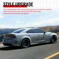 thumbnail image 4 of Ikon Motorsports Front & Rear Bumper Cover, Compatible with 2015-2023 Dodge Charger, Widebody Style Unpainted Black PP Replacement Bumper Conversion with Fender Flares, Side Skirts and Diffuser Lip, 4 of 7