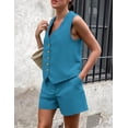 thumbnail image 4 of Conjunto de Mujer de 2 Piezas PRETTYGARDEN Chaleco sin Mangas y Shorts XXL, 4 of 7