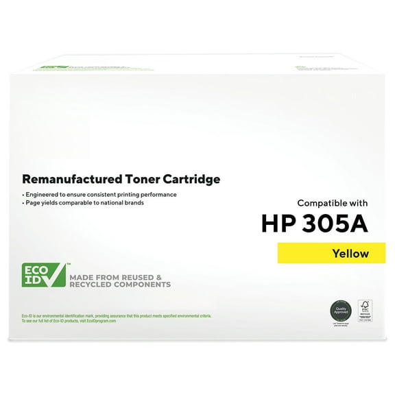 HITOUCH BUSINESS SERVICES Reman Yellow Standard Yield Toner Cartridge Replacement for HP 305A