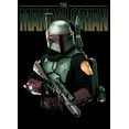 thumbnail image 2 of Junior's Star Wars: The Mandalorian Boba Fett Armored Up Graphic Tee Black X Large, 2 of 3
