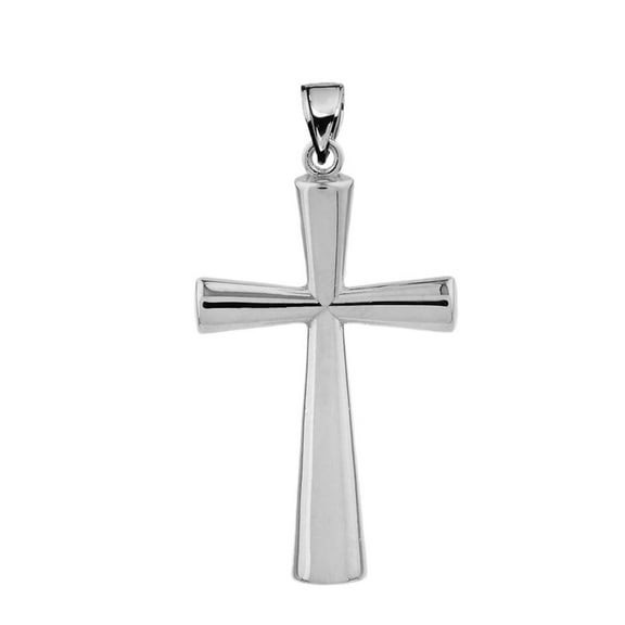 Sterling Silver Cross Pendant Necklace, 16" Chain