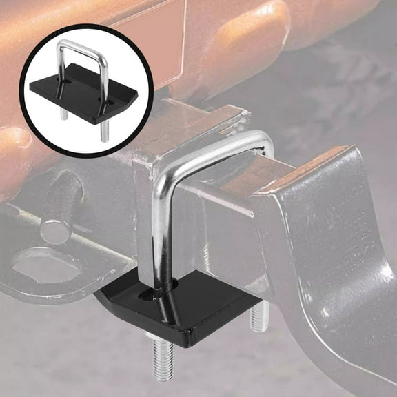 FRCOLOR  Anti Rattle Hitch Pin Tightener Trailer Coupler Lock Travel Black