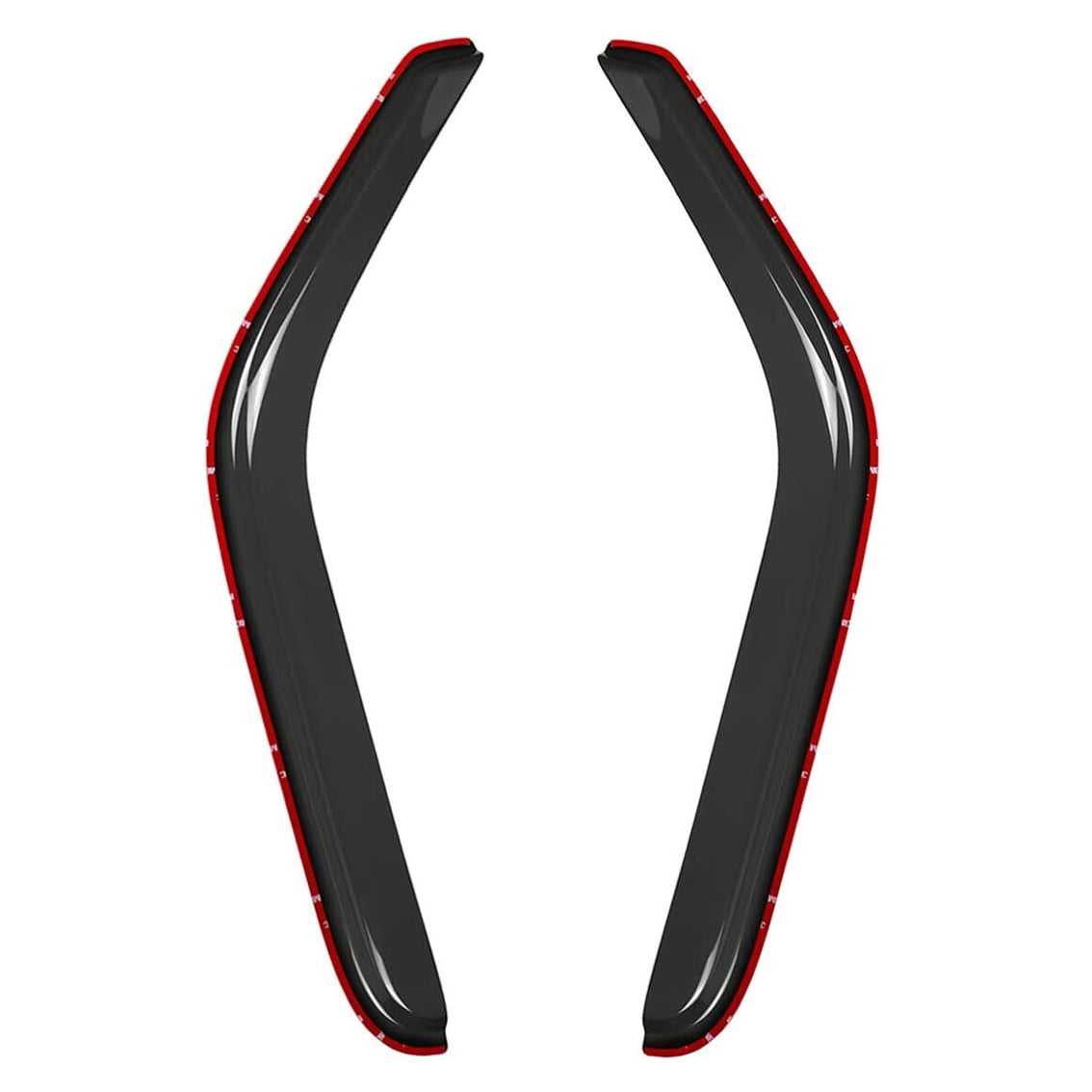 In-Channel Window Visor Vent Rain Guard Deflectors Dark Smoke Tint 4-Piece Set-In Channel Window Visor Vent Rain Shades Guard Deflectors