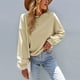thumbnail image 5 of Women Top Fall Top Loose Pure Color Warm Crewneck for Daily Life ANGGREK Otros, 5 of 8