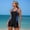 Blue, variant on Women's 1 Piece Swimsuit Push Up Tummy Shaper Flat Beach Swimsuit Slimming Style Shorty Monokini Swimwear for Training, Surfing, Hot Springs, Pool Parties