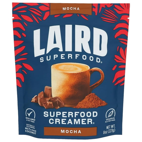 Laird Superfood, Superfood Creamer, Mocha, 8 oz (227 g)