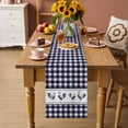 thumbnail image 3 of Table Runner - 72 Inch Long, Farmhouse Purple Plaid Kitchen Dining Table Runner Dresser Scarves, Vintage Country Cock Checkered Farmhouse Decor for Coffee Tables Wedding Party Banquet, 3 of 8