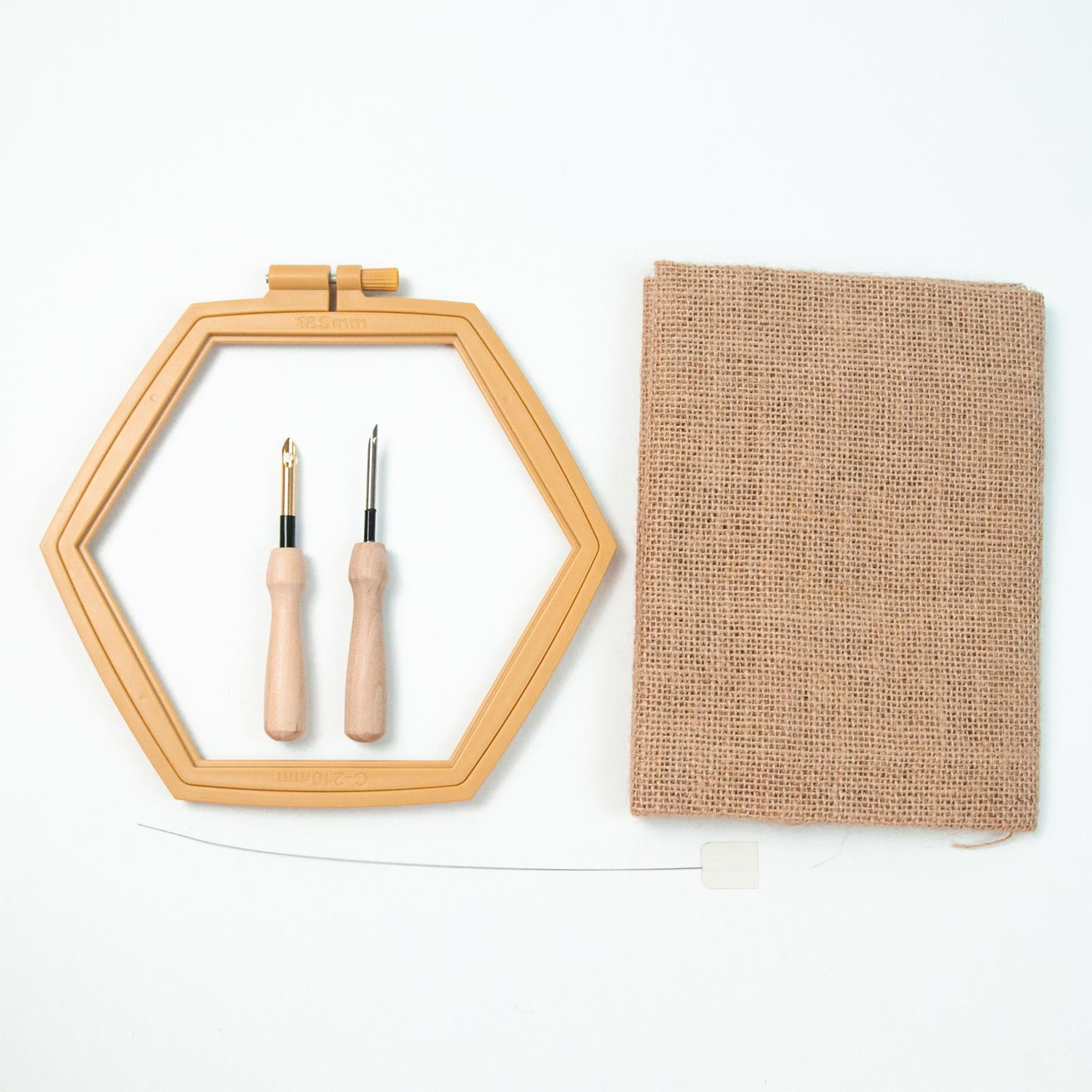 Hexagonal Punch work Embroidery Kits Accs Sewing Craft DIY Embroidery