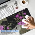thumbnail image 4 of Elegant & Soft Garden Flowers Mouse Mat - Non-Slip Rubber Base, Easy Slide Surface, Splash Resistant, Unique Design, Portable, Great for All PCs, Personalized Style, 31.5x11.8 Inch, 4 of 7