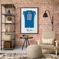 thumbnail image 2 of Jared Goff Detroit Lions Home Jersey Framed Art Print, 2 of 2