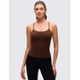 thumbnail image 2 of CRZ YOGA Butterluxe Racerback Tank Tops for Women Spaghetti Strap Padded Workout Camisole with Built in Bra, 2 of 4