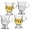 clearr, variant on ABPETE Vintage Irish Coffee Mugs, Crystal Clear Irish Coffee Glass with Handle, Footed Stem Base, Heat Resistant, Heavy Duty Cups for Hot Chocolate, Tea, Coffee, Beige 2pcs