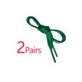 thumbnail image 3 of INSPIRE CHIC Unisex Solid Color Flat 0.4'' Wide Ribbon Shoelaces 2 Pairs 100cm/39.4" Dark Green, 3 of 6