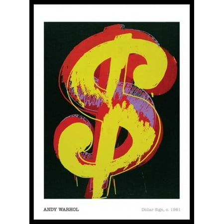 Dollar Sign c1981 Poster Poster Print by Andy (Andy Warhol Best Art)