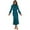 Dark blue, variant on Spring Sale 2024!Hontri Spring Dresses for Women 2024 Women's Mock Neck Satin Dress Elegant Long Sleeve Elastic High Waist Formal Wedding Cocktail Party Maxi Dresses Womens Dresses Black,S