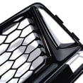 thumbnail image 5 of Set of Chrome/ Black Front Lower Grille Honeycomb Mesh Style For 2016 2017 2018 Audi A4 S4 B9 S-LINE, 5 of 6