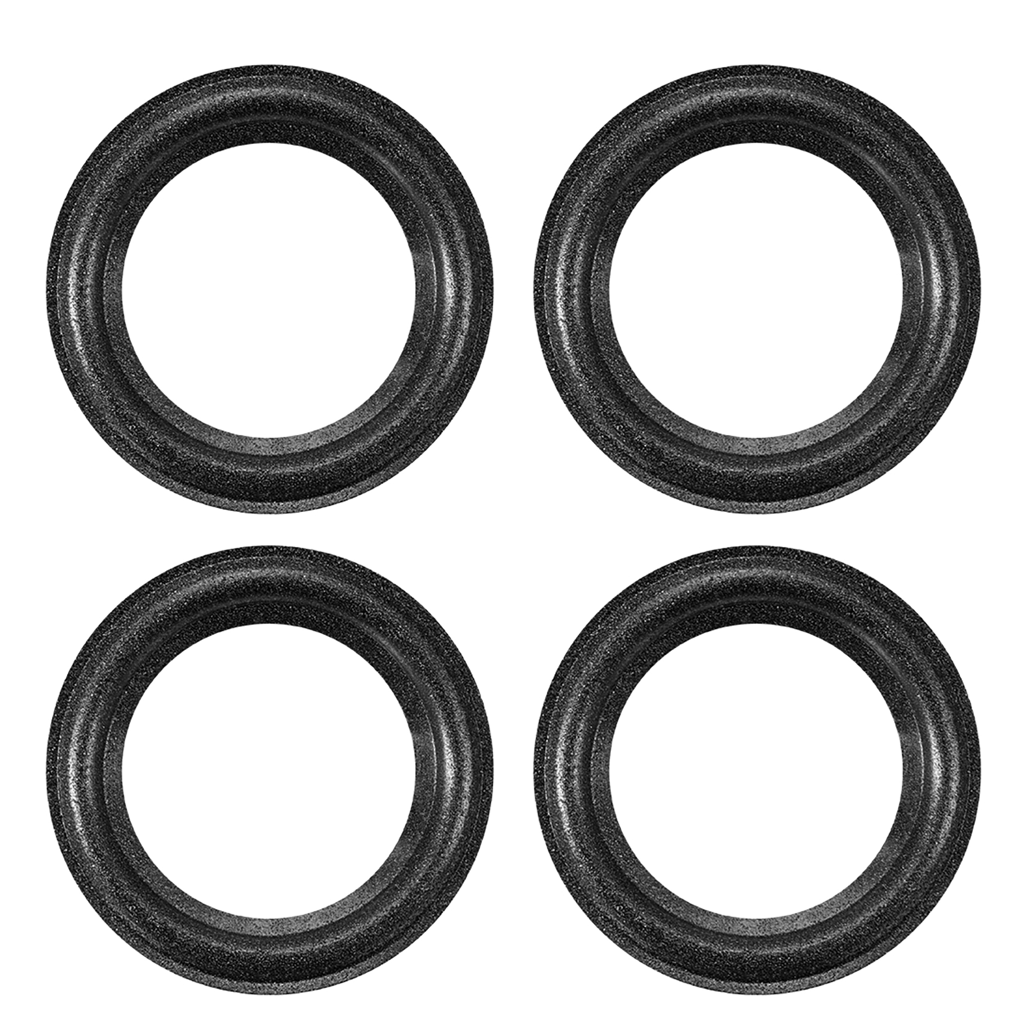 Fielect 10inch//250mm Speaker Rubber Edge Surround Rings Replacement Part for Speaker Repair or DIY 4pcs