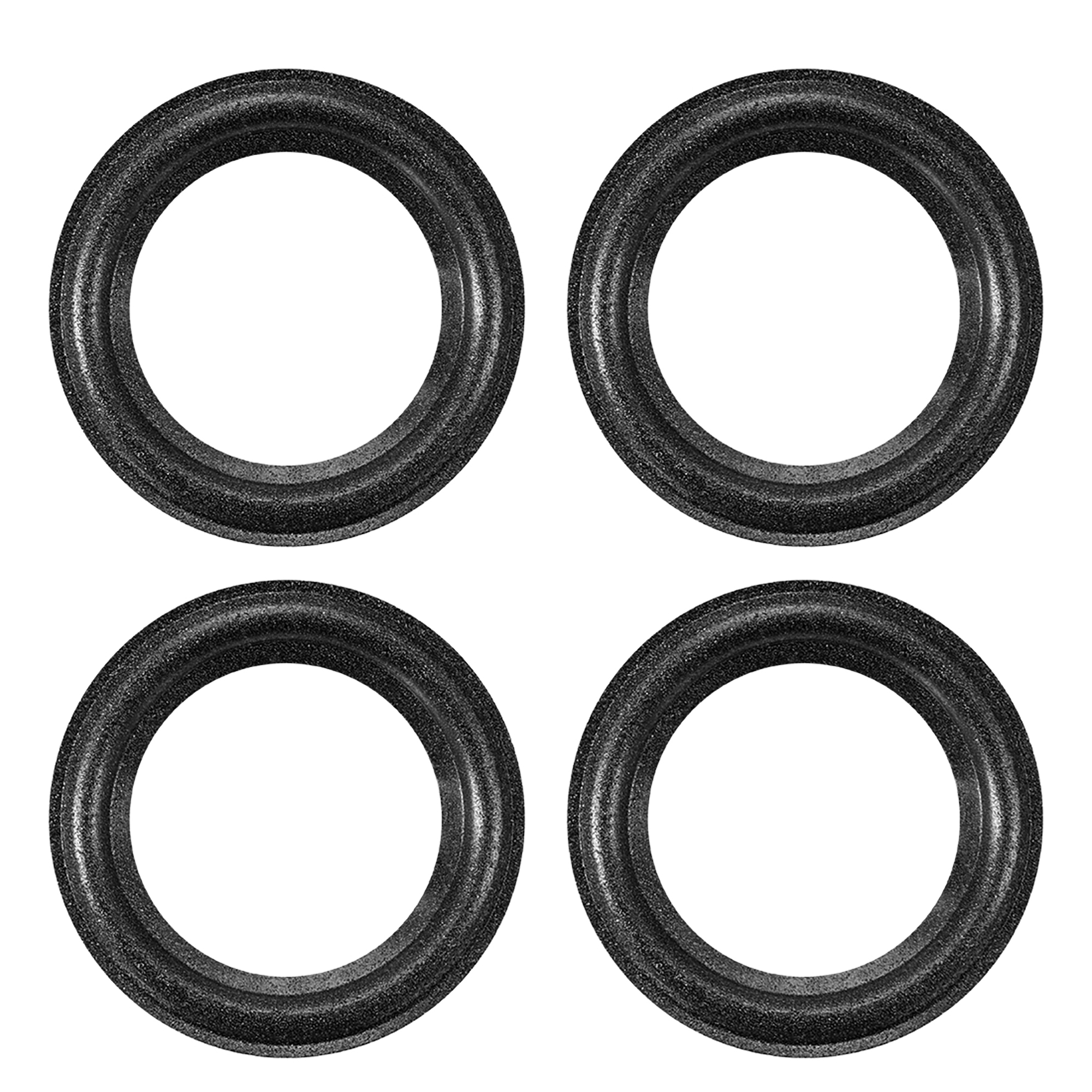 Fielect 10inch//250mm Speaker Rubber Edge Surround Rings Replacement Part for Speaker Repair or DIY 4pcs