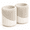 Matte Warm White, variant on Modern Decorative Organizer Set of 2, Ribbed Storage Containers for Bathroom Counter, Makeup Brush Holder, Vanity Organizer, Desktop Storage Cup, Minimalist Home Decor,