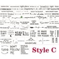thumbnail image 4 of 56 Sheet Waterproof Temporary Tattoo Sticker Black Devil Doesn't Sleep English Letters Tatoo Fake Tatto Neck Wrist For Woman Men, 4 of 11