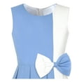 thumbnail image 4 of Girls Dress Color Block Contrast Bow Tie Party 14, 4 of 6