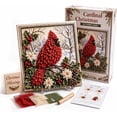 thumbnail image 2 of 3D Christmas Fabric Poke Art Kit, Handmade Fabric Poke Art Kit, Vintage Holiday Handmade Decoration,DIY Christmas Craft Kit for Women,Christmas Gift, 2 of 6