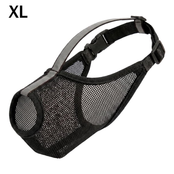 Brown Pvc Soft Mesh Dog Muzzle with Reflective Strip for Nighttime Walks and Comfortable 3d Design