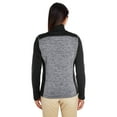 thumbnail image 3 of Devon & Jones Ladies' Newbury Colorblock MÃ©lange Fleece Full-Zip - DG796W, 3 of 4