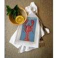 thumbnail image 2 of New London, Connecticut, Lobster, Woodblock (100% Cotton Tea Towel, Decorative Hand Towel, Kitchen and Home), 2 of 3