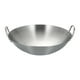 thumbnail image 1 of Sartén wok de acero inoxidable, accesorios para saltear, dos , utensilios de cocina resistentes, fondo plano para cocinar al , freír, cocinar Diámetro 28cm, 1 of 8