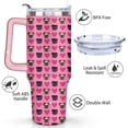 thumbnail image 3 of 40oz Dog Mom Tumbler - Leakproof Travel Coffee Mug with Handle - Cute Puppy Gift for Women Who Love Dogs - Double Wall Stainless, 3 of 7