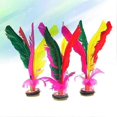 thumbnail image 2 of 10pcs Colorful Feather Kick Shuttlecock Chinese Jianzi Goose Feather Rubber Foot Kicking Shuttlecock for Outdoor Sports Fitness(Random Colors), 2 of 3