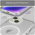 thumbnail image 5 of For iPhone 14 MagSafe Frosted Translucent TPU + PC Full Coverage Phone Case,White,For iPhone 14, 5 of 8