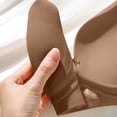 thumbnail image 5 of Bosfbaoi Women's Seamless Wireless Push Up Bra, Crisscross Cutout Adjustable Strap Invisible Bralette, Lightweight Comfort Everyday Wear for Women, Size S-XL, 5 of 7