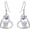 02-Feb-Amethyst, variant on Birthstone Highland Cow Earrings 925 Sterling Silver Scotland Cow Dangle Drop Earrings Western Jewelry Gifts for Women Mom Cow Lover