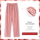 thumbnail image 1 of Pantalones de pijama para mujer, otoño e invierno, de algodón, sueltos, a cuadros, para uso exterior, primavera y otoño, verano, para el hogar, para chicas gorditas, 1 of 5